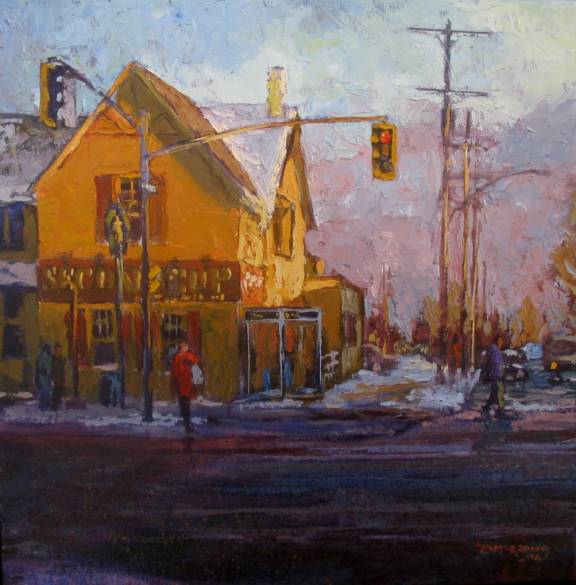 Second Cup  - Oil Painting by Dermot McKeown